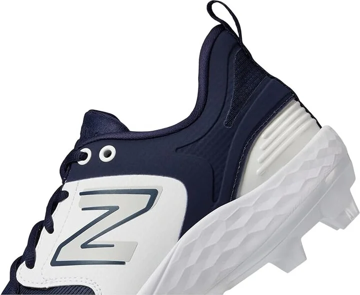 New Balance Fresh Foam 3000v6 Molded Baseball Cleats Men's Shoes Navy/White : 15 D - Medium, Synthetic/Textile - Image 4