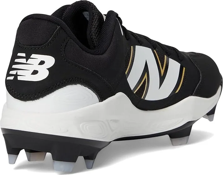 New Balance Fresh Foam 3000v7 Molded Baseball Cleats Men's Shoes Black/White 1 : 6 D - Medium, Leather - Image 4