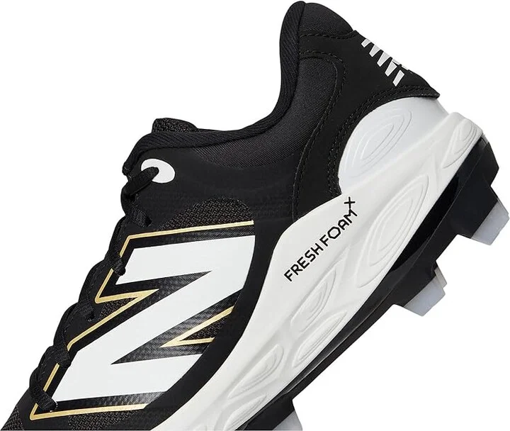 New Balance Fresh Foam 3000v7 Molded Baseball Cleats Men's Shoes Black/White 1 : 6 D - Medium, Leather - Image 7