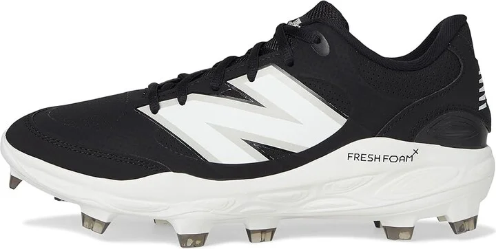 New Balance Fresh Foam 3000v7 Molded Baseball Cleats Men's Shoes Black/White : 14 D - Medium, Leather - Image 6