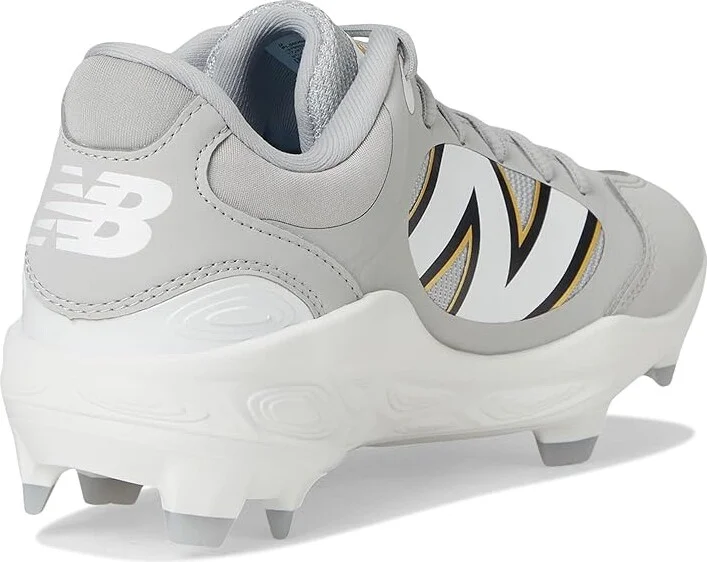 New Balance Fresh Foam 3000v7 Molded Baseball Cleats Men's Shoes Raincloud/White : 12 D - Medium, Leather - Image 4