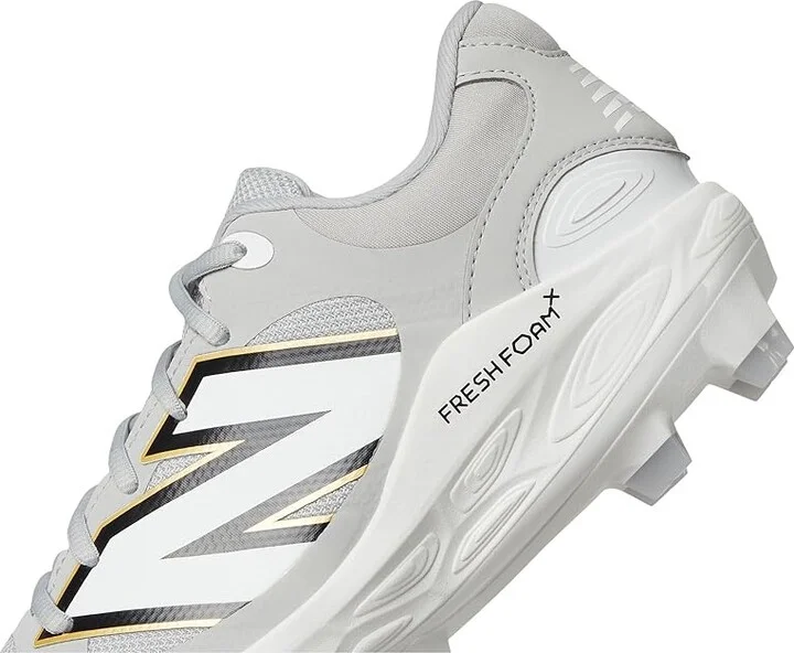 New Balance Fresh Foam 3000v7 Molded Baseball Cleats Men's Shoes Raincloud/White : 12 D - Medium, Leather - Image 7