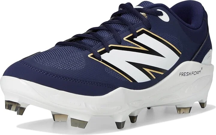 New Balance Fresh Foam 3000v7 Molded Baseball Cleats Men's Shoes Team Navy/White : 8 D - Medium, Leather - Image 5