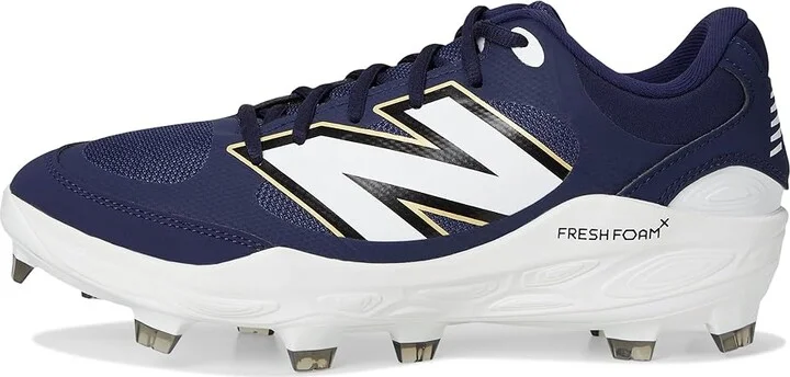New Balance Fresh Foam 3000v7 Molded Baseball Cleats Men's Shoes Team Navy/White : 8 D - Medium, Leather - Image 6