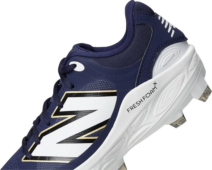 New Balance Fresh Foam 3000v7 Molded Baseball Cleats Men's Shoes Team Navy/White : 8 D - Medium, Leather - Image 7