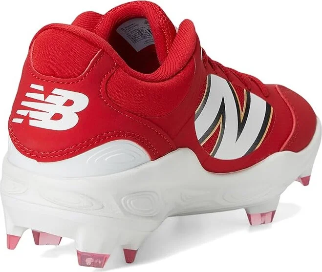 New Balance Fresh Foam 3000v7 Molded Baseball Cleats Men's Shoes Team Red/White : 9 D - Medium, Leather - Image 4