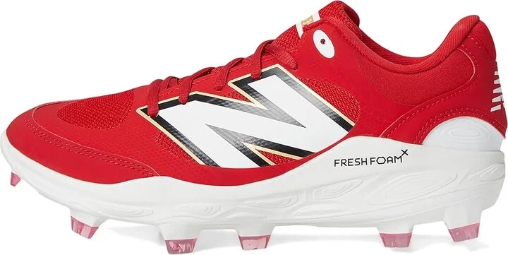 New Balance Fresh Foam 3000v7 Molded Baseball Cleats Men's Shoes Team Red/White : 9 D - Medium, Leather - Image 6