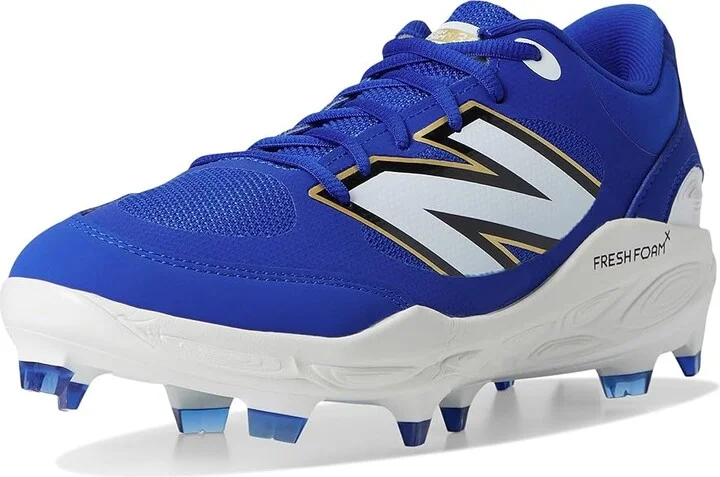 New Balance Fresh Foam 3000v7 Molded Baseball Cleats Men's Shoes Team Royal/White : 8 D - Medium, Leather - Image 5