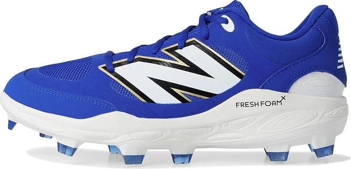 New Balance Fresh Foam 3000v7 Molded Baseball Cleats Men's Shoes Team Royal/White : 8 D - Medium, Leather - Image 6
