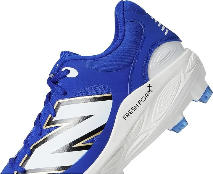 New Balance Fresh Foam 3000v7 Molded Baseball Cleats Men's Shoes Team Royal/White : 8 D - Medium, Leather - Image 7