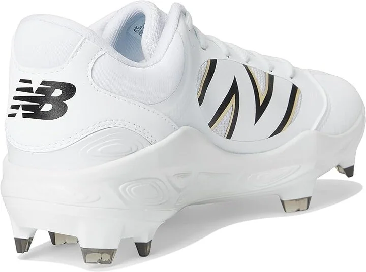 New Balance Fresh Foam 3000v7 Molded Baseball Cleats Men's Shoes White/Black : 13 D - Medium, Leather - Image 4