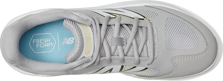 New Balance Fresh Foam 3000v7 Turf-Trainer Baseball Cleats Men's Shoes Raincloud/White : 6.5 D - Medium, Leather/Rubber - Image 2
