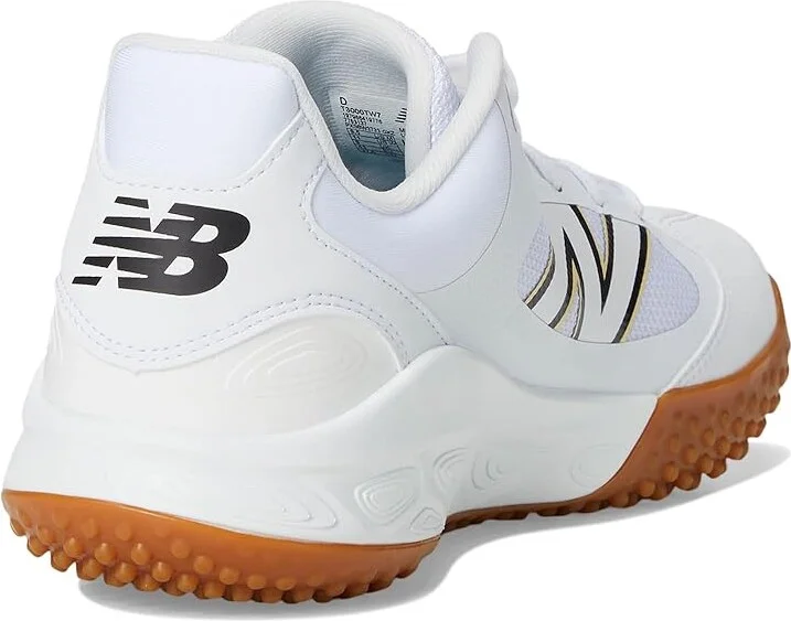 New Balance Fresh Foam 3000v7 Turf-Trainer Baseball Cleats Men's Shoes White/Black : 7.5 D - Medium, Leather/Rubber - Image 4