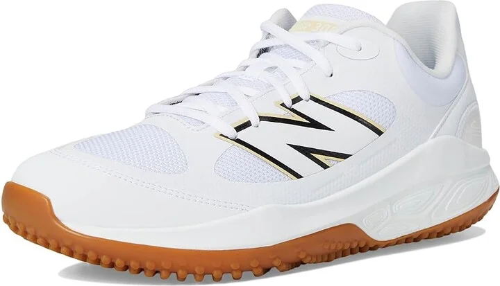 New Balance Fresh Foam 3000v7 Turf-Trainer Baseball Cleats Men's Shoes White/Black : 7.5 D - Medium, Leather/Rubber - Image 5