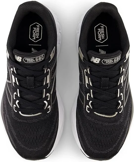 New Balance Fresh Foam 680v8 Women's Shoes Black/Light Gold Metallic : 5 B - Medium, Rubber - Image 2