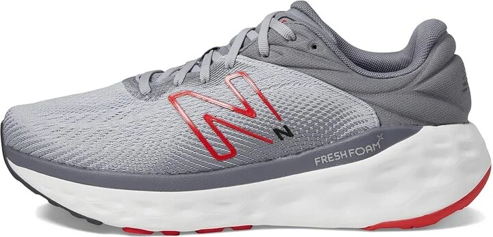 New Balance Fresh Foam 840v1 Men's Shoes Aluminum Grey/True Red : 7 D - Medium, Synthetic - Image 6