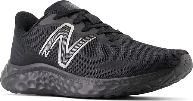 New Balance Fresh Foam Arishi v4 Slip Resistant Women's Shoes Black/Black Metallic : 5 B - Medium, Synthetic/Textile