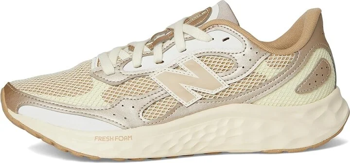 New Balance Fresh Foam Arishi v4 Tiralux Women's Running Shoes Incense/Angora/Light Gold Metallic : 9.5 B - Medium, Textile - Image 6
