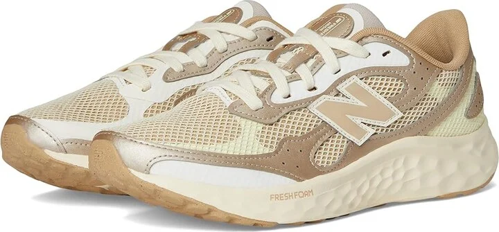 New Balance Fresh Foam Arishi v4 Tiralux Women's Running Shoes Incense/Angora/Light Gold Metallic : 9.5 B - Medium, Textile