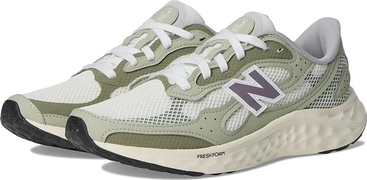 New Balance Fresh Foam Arishi v4 Women's Shoes Sea Salt/Olivine/Dark Olivine : 10 B - Medium, Synthetic/Textile