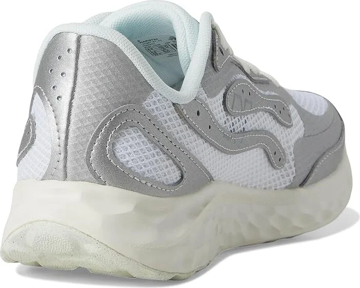 New Balance Fresh Foam Arishi v4 Women's Shoes Silver Metallic/Reflection/Nb White : 9 B - Medium, Synthetic/Textile - Image 4