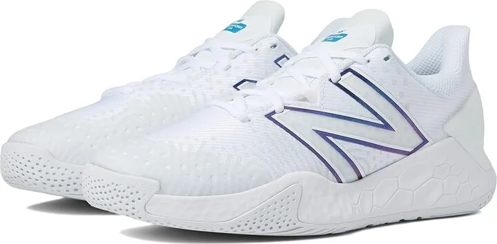 New Balance Fresh Foam Lav V2 Women's Shoes White/Laser Blue : 5 B - Medium, Synthetic/Textile