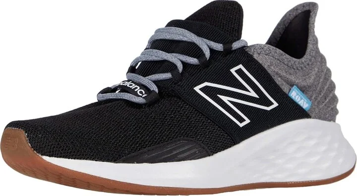 New Balance Fresh Foam Roav T-Shirts Shirt Women's Running Shoes Black/Light Aluminum : 5 B - Medium, Textile/Synthetic - Image 2