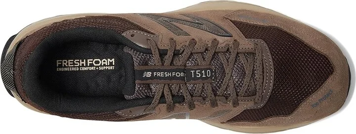 New Balance Fresh Foam T510v6 H2O Resist Men's Shoes Dark Mushroom/Stoneware : 7.5 D - Medium, Leather/Rubber - Image 2