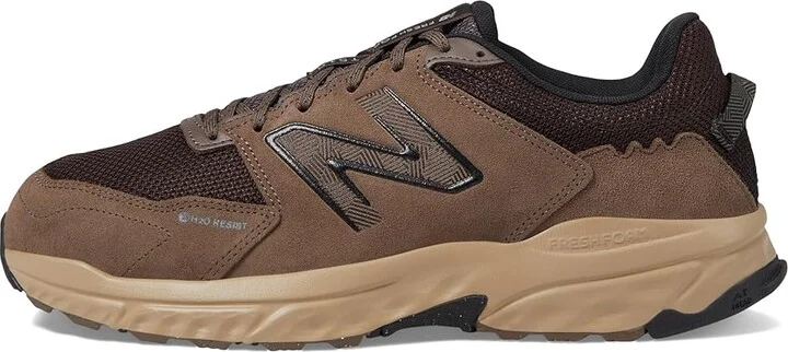New Balance Fresh Foam T510v6 H2O Resist Men's Shoes Dark Mushroom/Stoneware : 7.5 D - Medium, Leather/Rubber - Image 5