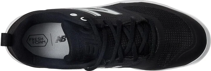 New Balance Fresh Foam Velo v3 Molded Softball Cleats Women's Shoes Black/White : 5.5 B - Medium, Synthetic/Textile - Image 2