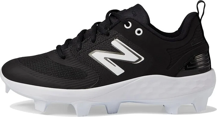 New Balance Fresh Foam Velo v3 Molded Softball Cleats Women's Shoes Black/White : 5.5 B - Medium, Synthetic/Textile - Image 6