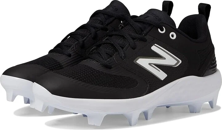 New Balance Fresh Foam Velo v3 Molded Softball Cleats Women's Shoes Black/White : 5.5 B - Medium, Synthetic/Textile