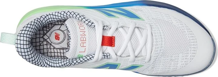 New Balance Fresh Foam Velo V4 Turf-Trainer Softball Cleats Women's Shoes White/Bright Lapis : 10.5 B - Medium, Rubber/Synthetic - Image 2