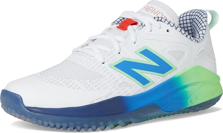 New Balance Fresh Foam Velo V4 Turf-Trainer Softball Cleats Women's Shoes White/Bright Lapis : 10.5 B - Medium, Rubber/Synthetic - Image 5