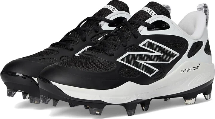 New Balance Fresh Foam Velov4 Molded Softball Cleats Women's Shoes Black/White : 13 D - Wide, Leather/Rubber