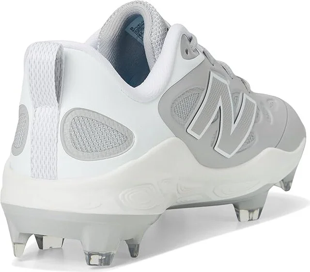 New Balance Fresh Foam Velov4 Molded Softball Cleats Women's Shoes Raincloud/White : 6.5 B - Medium, Leather/Rubber - Image 4