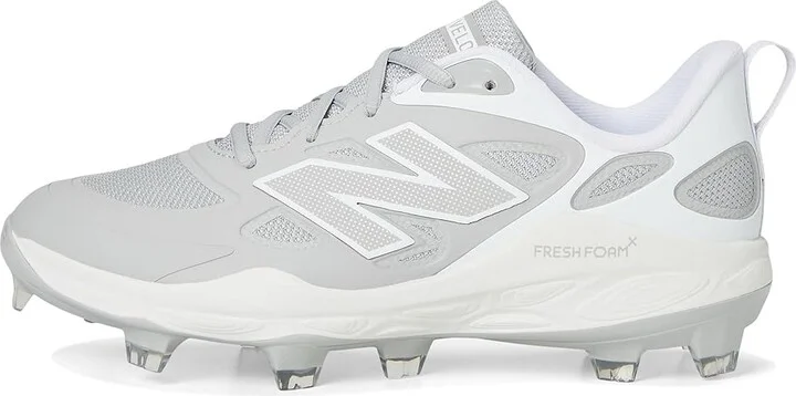 New Balance Fresh Foam Velov4 Molded Softball Cleats Women's Shoes Raincloud/White : 6.5 B - Medium, Leather/Rubber - Image 6