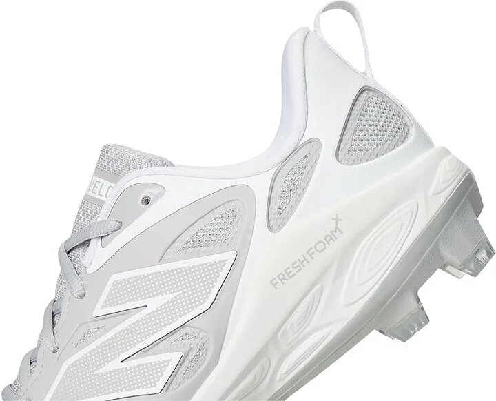 New Balance Fresh Foam Velov4 Molded Softball Cleats Women's Shoes Raincloud/White : 6.5 B - Medium, Leather/Rubber - Image 7