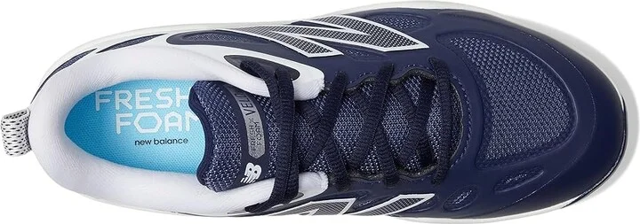 New Balance Fresh Foam Velov4 Molded Softball Cleats Women's Shoes Team Navy/White : 6.5 B - Medium, Leather/Rubber - Image 2