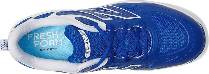 New Balance Fresh Foam Velov4 Molded Softball Cleats Women's Shoes Team Royal/White : 10 B - Medium, Leather/Rubber - Image 2