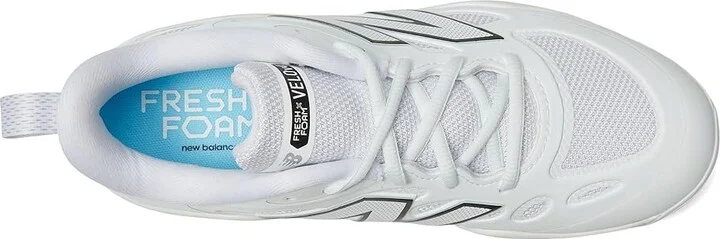 New Balance Fresh Foam Velov4 Molded Softball Cleats Women's Shoes White/Black : 12 B - Medium, Leather/Rubber - Image 2