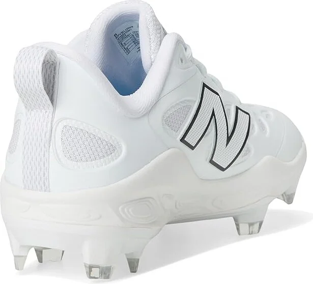 New Balance Fresh Foam Velov4 Molded Softball Cleats Women's Shoes White/Black : 12 B - Medium, Leather/Rubber - Image 4