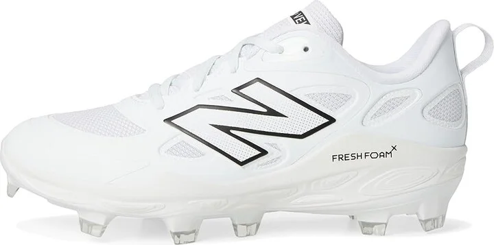 New Balance Fresh Foam Velov4 Molded Softball Cleats Women's Shoes White/Black : 12 B - Medium, Leather/Rubber - Image 6