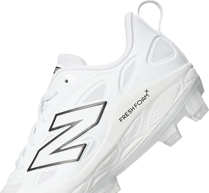 New Balance Fresh Foam Velov4 Molded Softball Cleats Women's Shoes White/Black : 12 B - Medium, Leather/Rubber - Image 7
