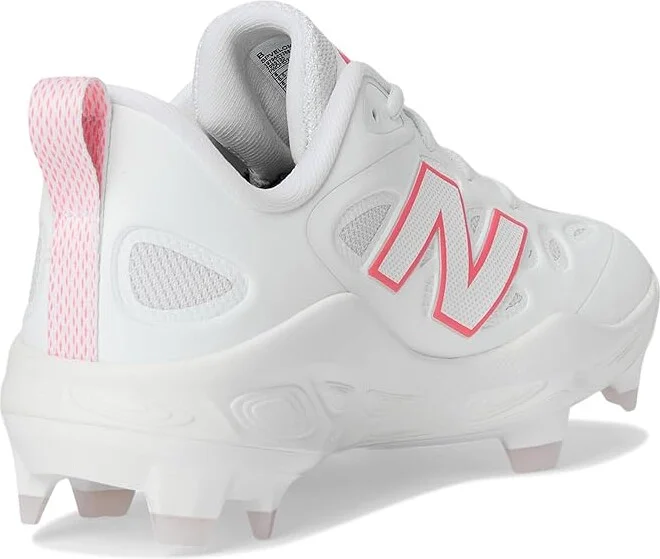 New Balance Fresh Foam Velov4 Molded Softball Cleats Women's Shoes White/Ultra Pink : 10 B - Medium, Leather/Rubber - Image 4