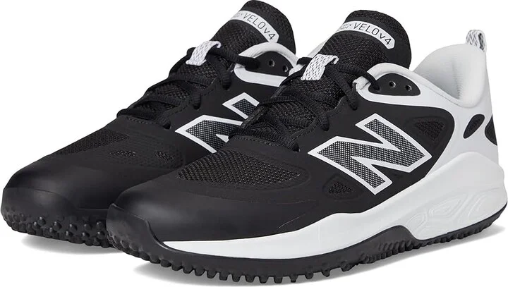 New Balance Fresh Foam Velov4 Turf-Trainer Softball Cleats Women's Shoes Black/White : 6 B - Medium, Rubber