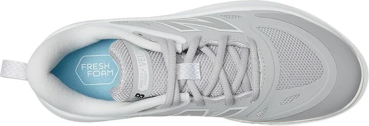 New Balance Fresh Foam Velov4 Turf-Trainer Softball Cleats Women's Shoes Rain Cloud/White : 5 B - Medium, Rubber - Image 2