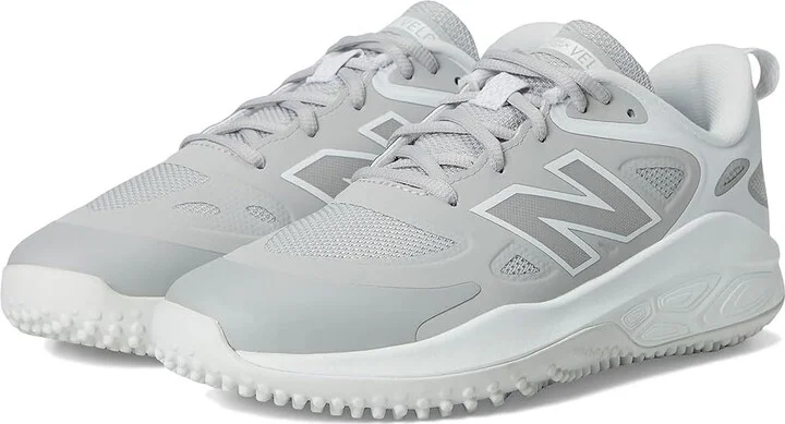 New Balance Fresh Foam Velov4 Turf-Trainer Softball Cleats Women's Shoes Rain Cloud/White : 5 B - Medium, Rubber