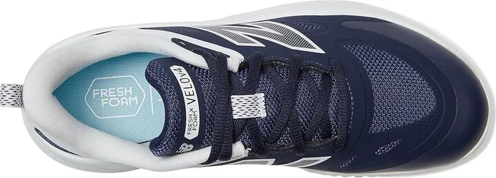 New Balance Fresh Foam Velov4 Turf-Trainer Softball Cleats Women's Shoes Team Navy/White : 6 B - Medium, Rubber - Image 2
