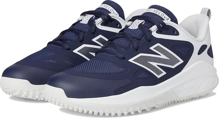 New Balance Fresh Foam Velov4 Turf-Trainer Softball Cleats Women's Shoes Team Navy/White : 6 B - Medium, Rubber